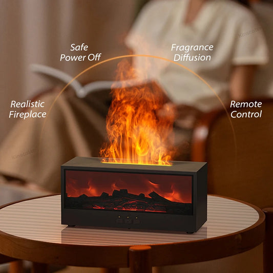 Colorful Flame Fireplace Humidifier