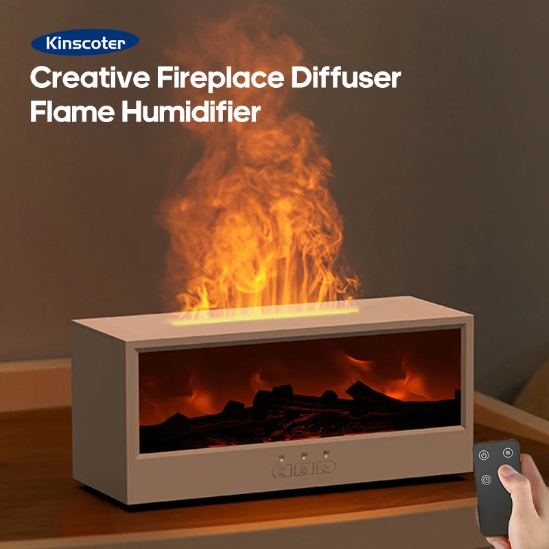 Colorful Flame Fireplace Humidifier