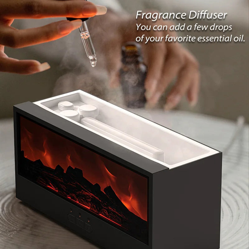 Colorful Flame Fireplace Humidifier