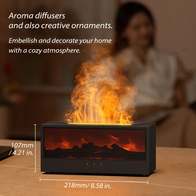 Colorful Flame Fireplace Humidifier