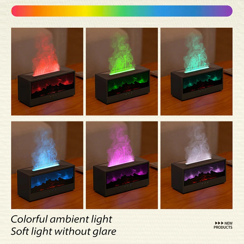 Colorful Flame Fireplace Humidifier